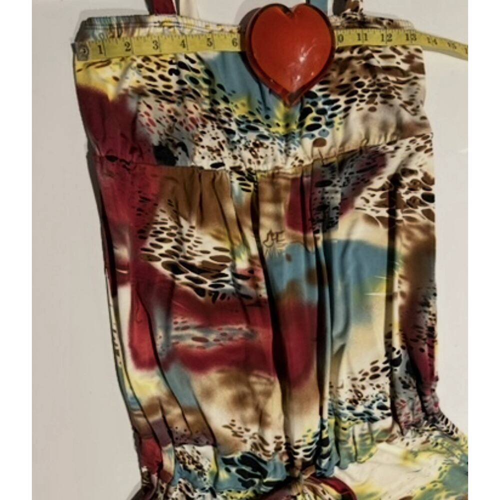 BillBao Women’s Size Med Boho Wide Leg Jumpsuit Animal Print Tropical Vacation - Picture 5 of 8